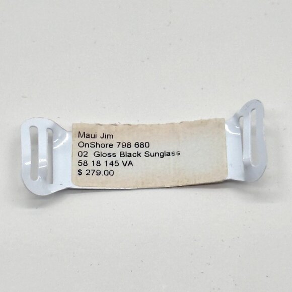 Maui Jim Onshore MJ 798 02 Gloss Black Frame Gray Polarized Sunglasses - Picture 8 of 8